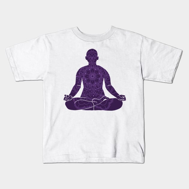 Kundalini Ashtanga Hatha Asanas Yogi Yoga Kids T-Shirt by GraphicsLab